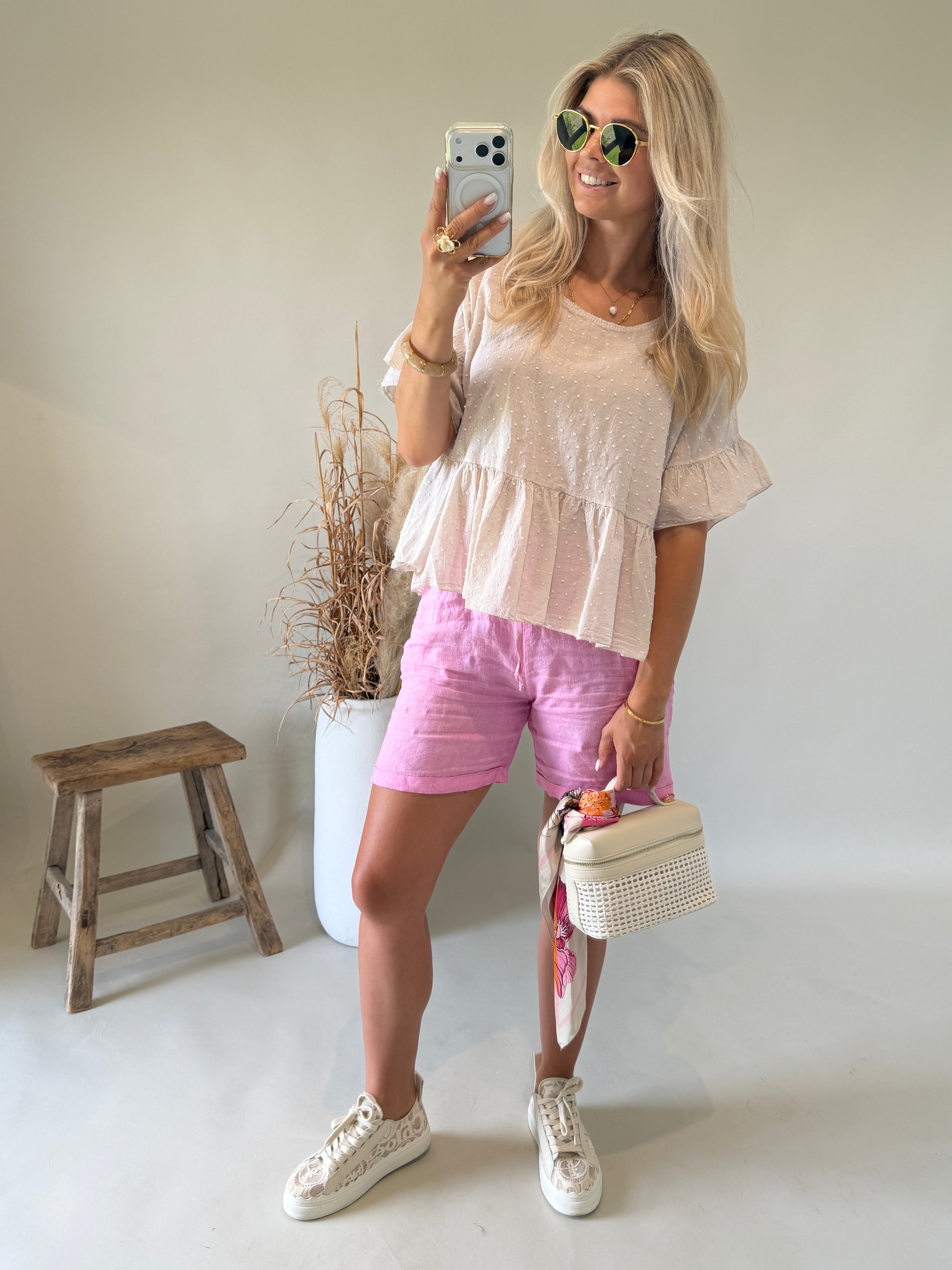 Hose (Kurz) in Rosa