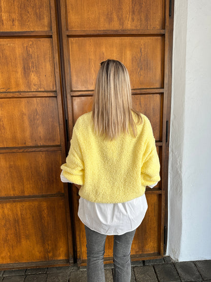 Pullover in Zitronengelb ( kurzarm)