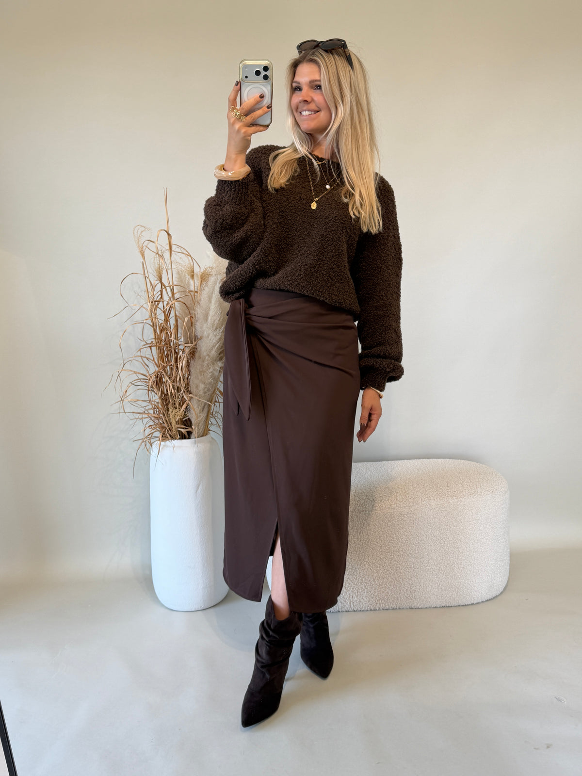 Pullover in Schokobraun