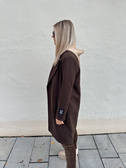 Mantel in Schokobraun