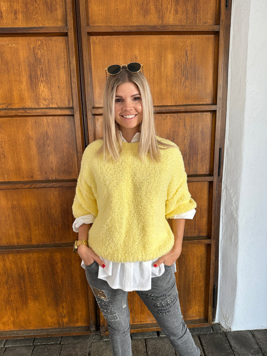 Pullover in Zitronengelb ( kurzarm)