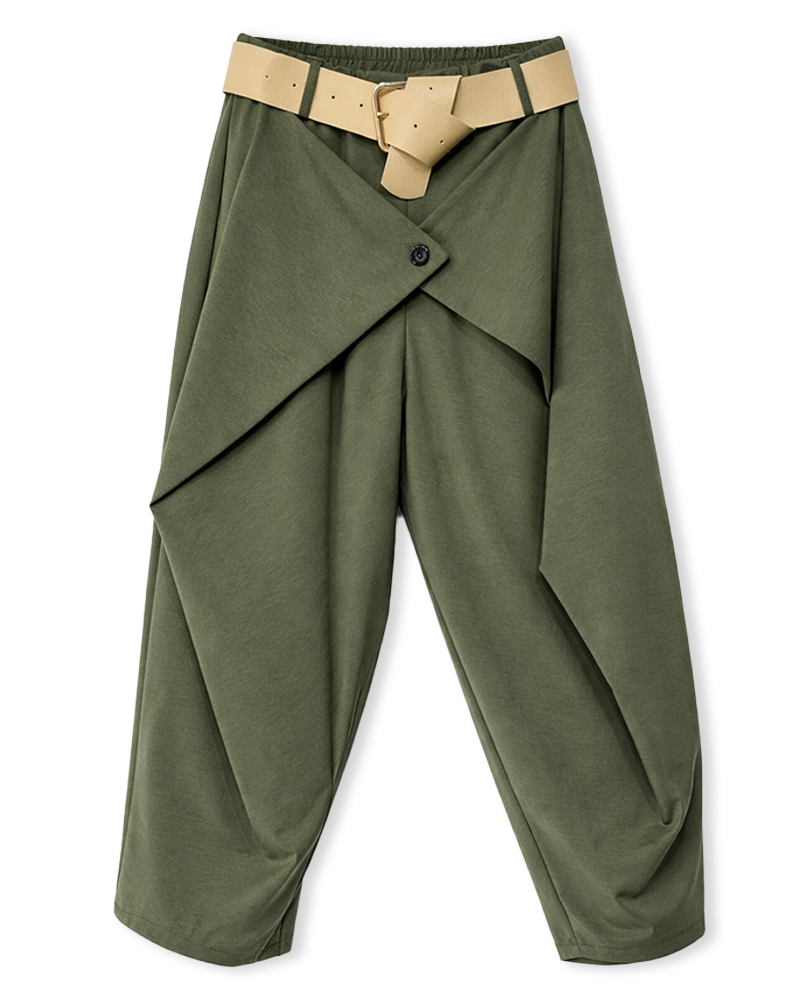 Baggyhose in Olivgrün