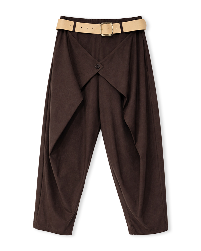 Baggyhose in Schokobraun