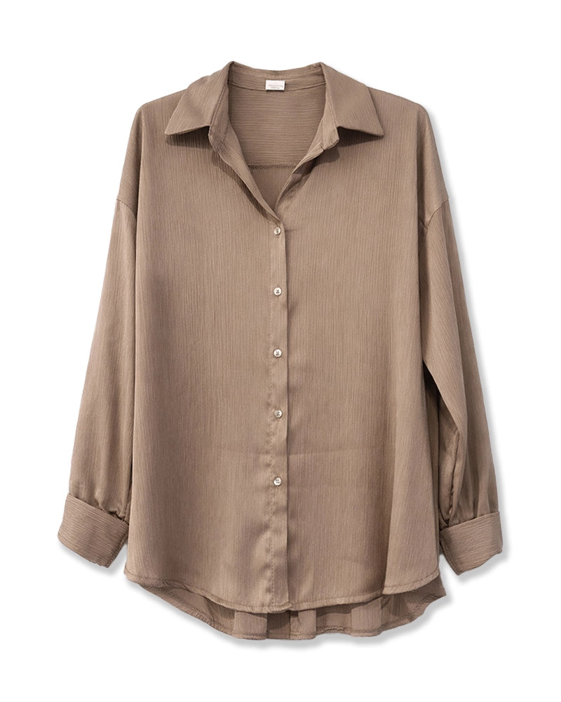 Bluse in Taupe