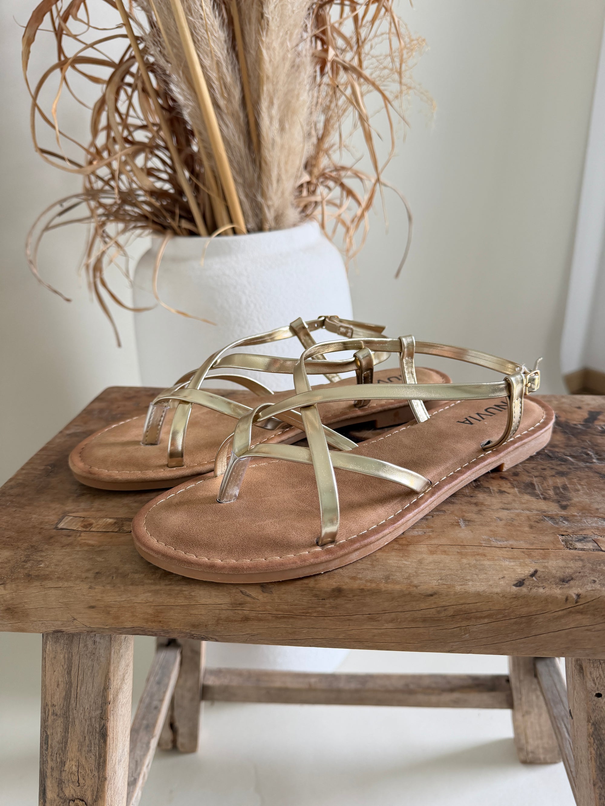 Sandalen in Gold
