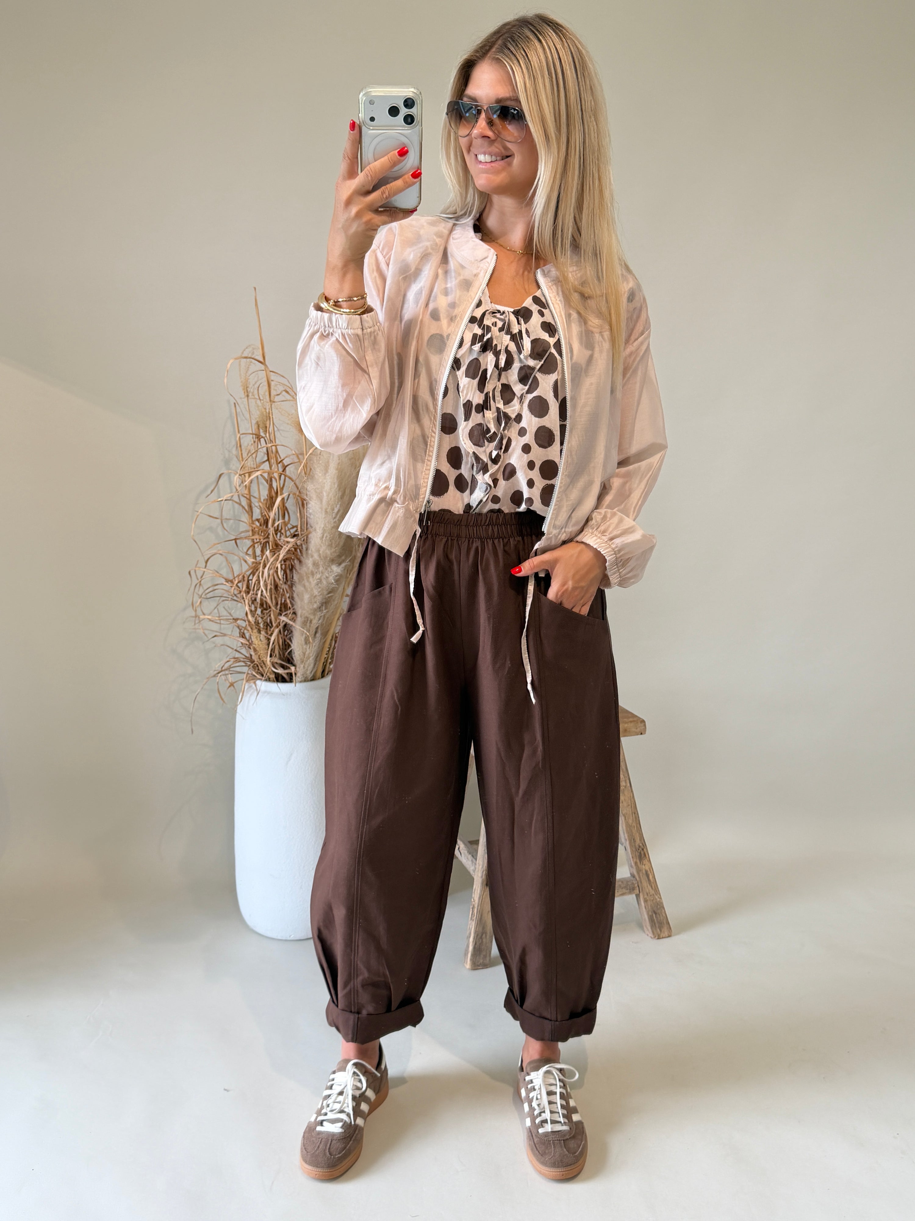 Jacke in Beige ( Transparent )