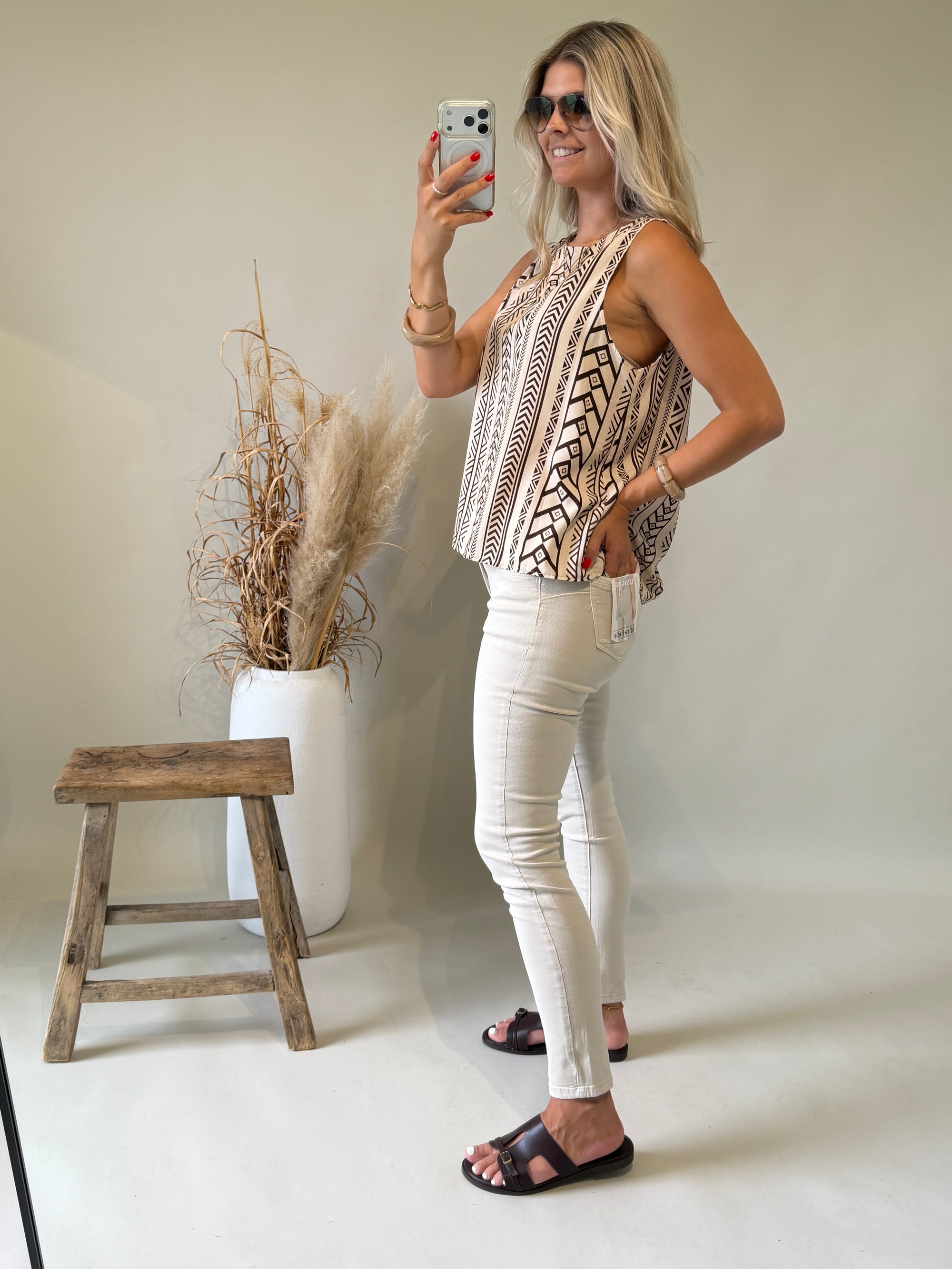 Jeans in Beige ( Push up )