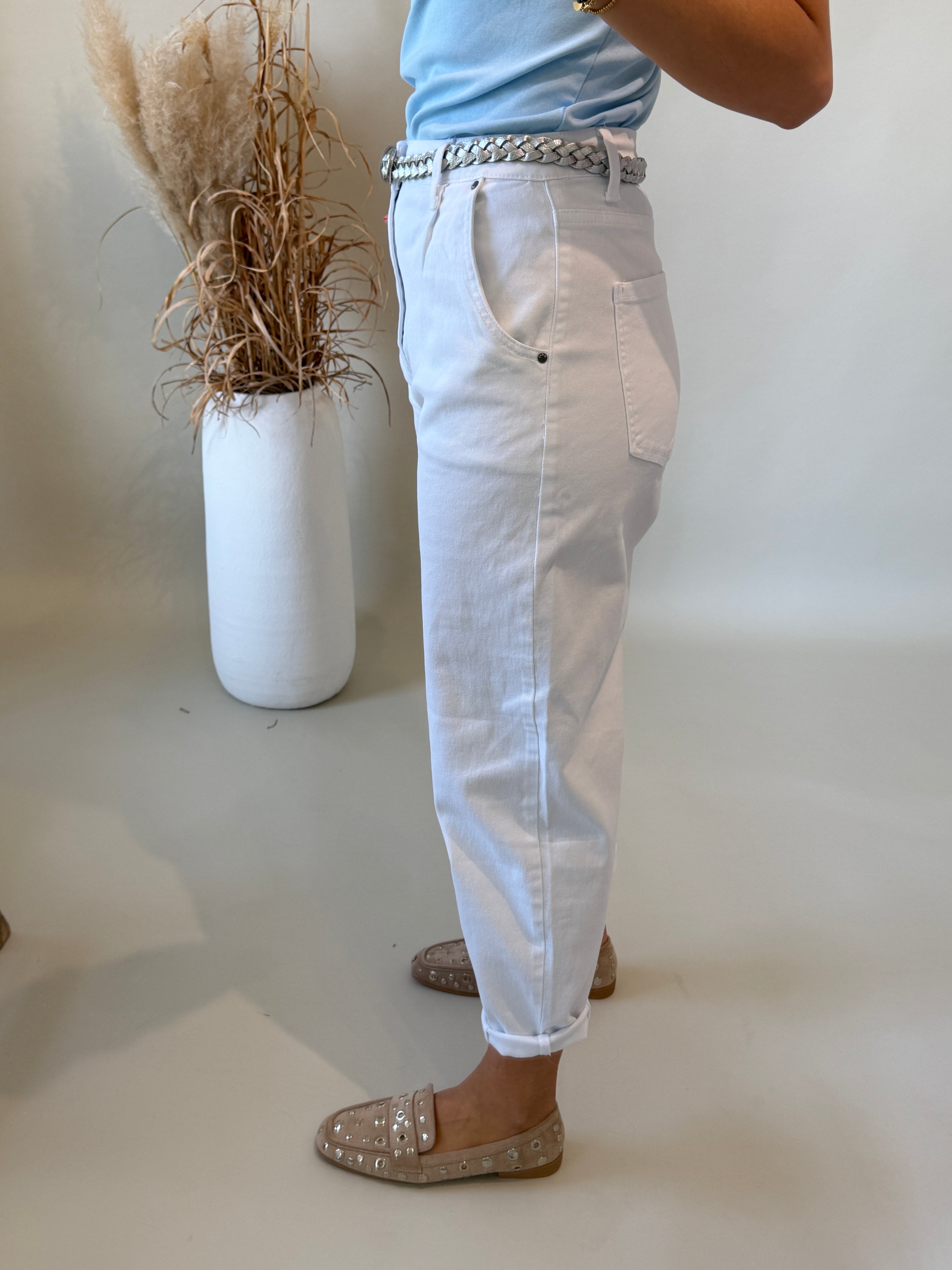 Jeans in Weiß ( Ballon)