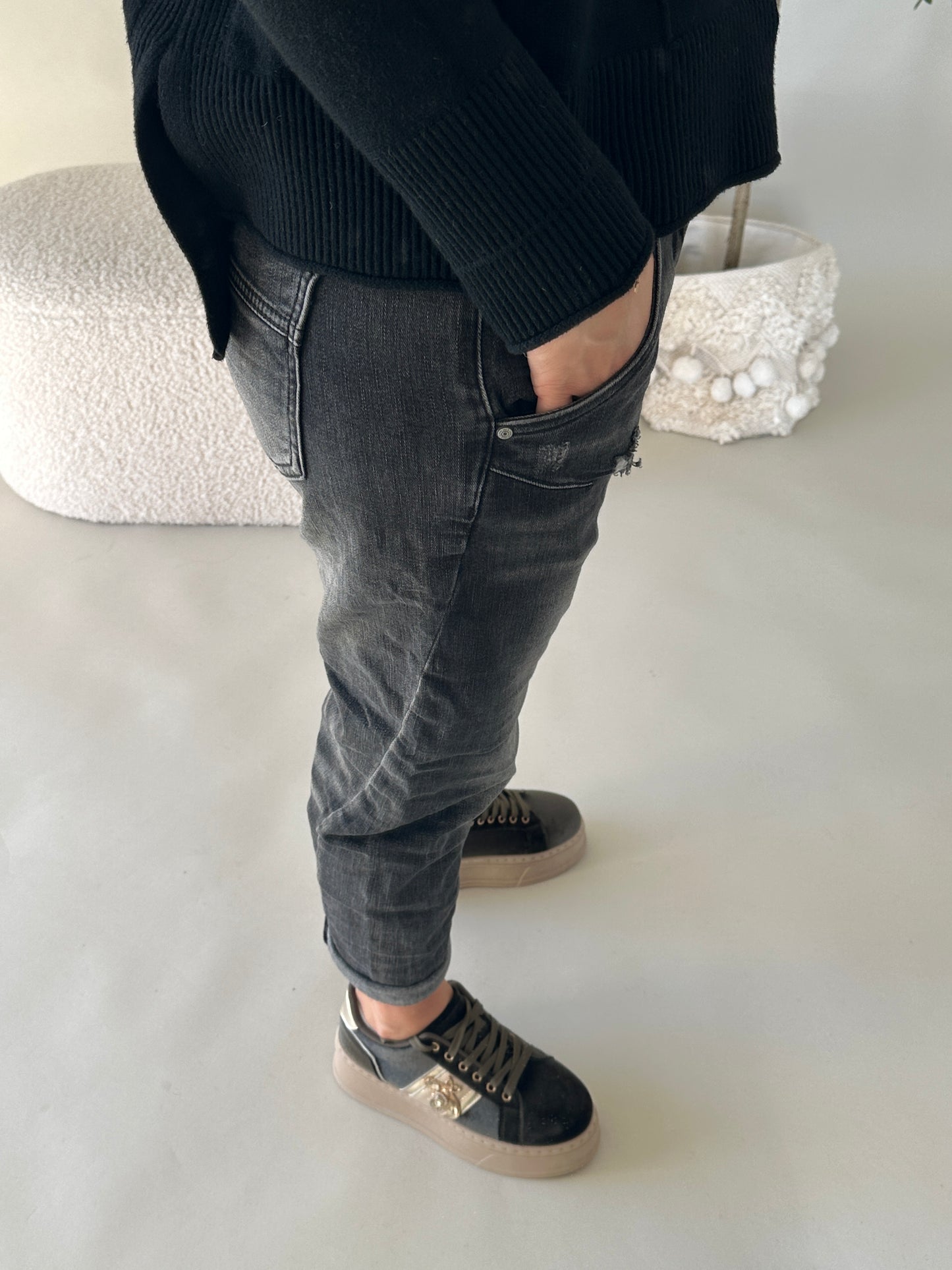jeans in schwarz s. woman