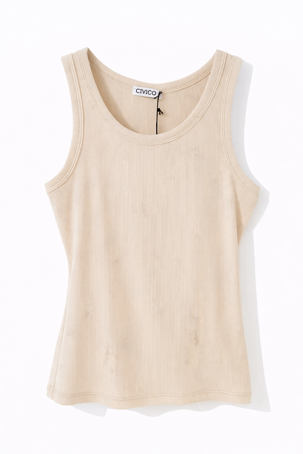 Top in Beige ( Rippenqualität )