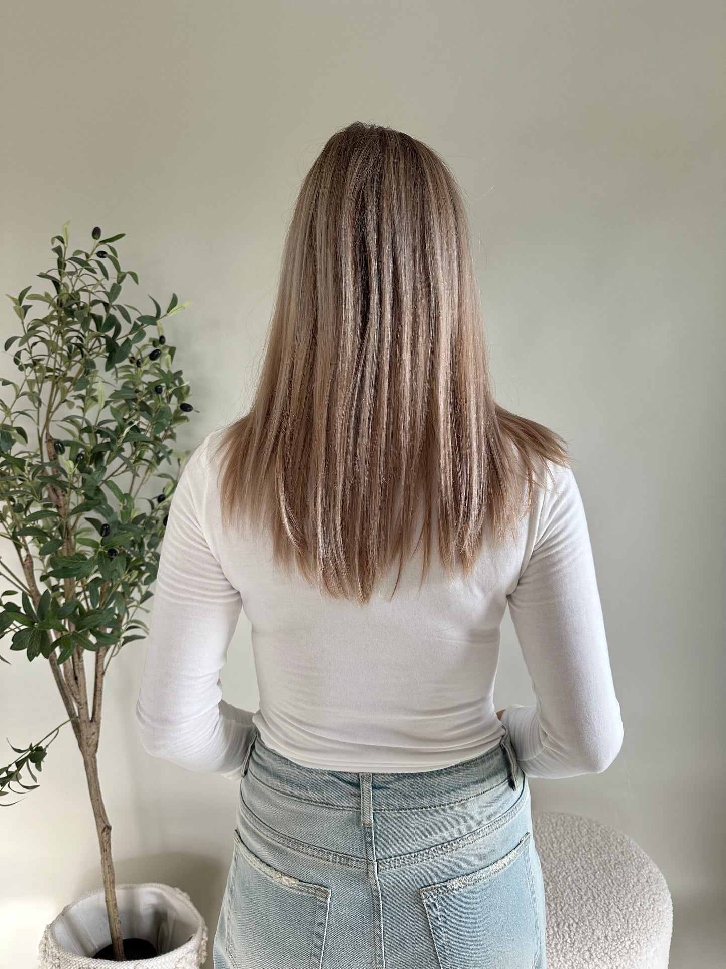 shirt in wollweiß mit rollkragen