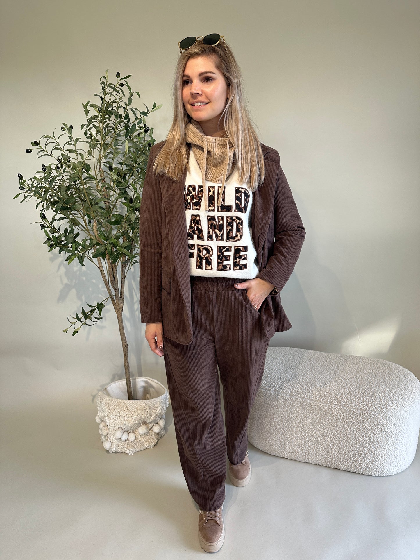 blazer in schokobraun ( cord )