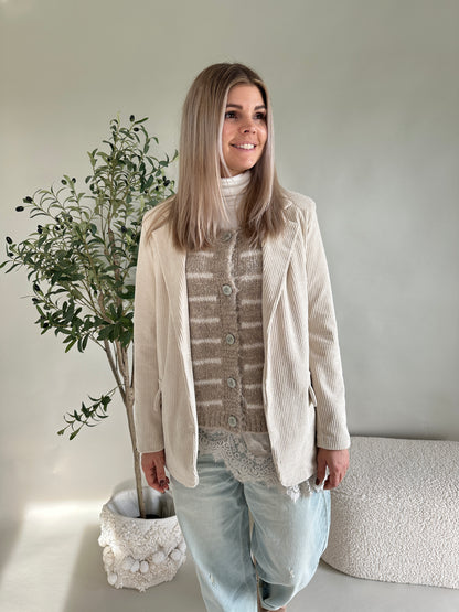 Blazer in Wollweiß ( Cord )