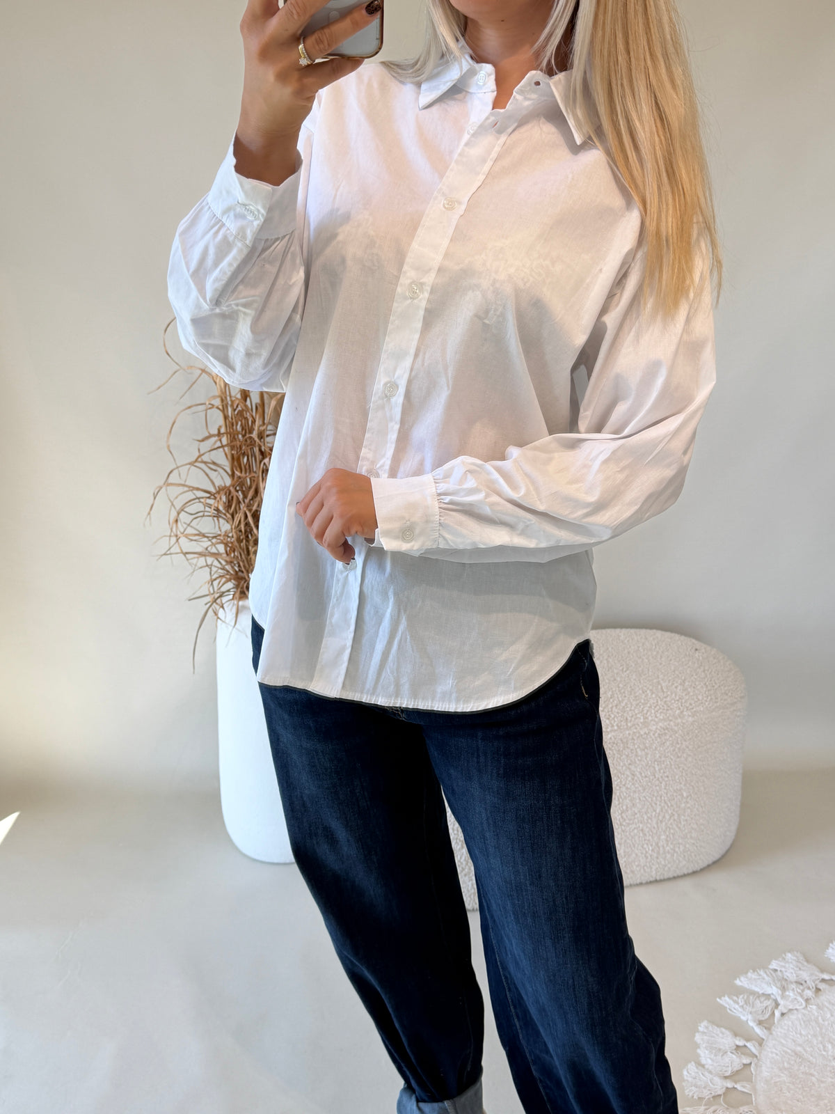 Bluse in Weiß
