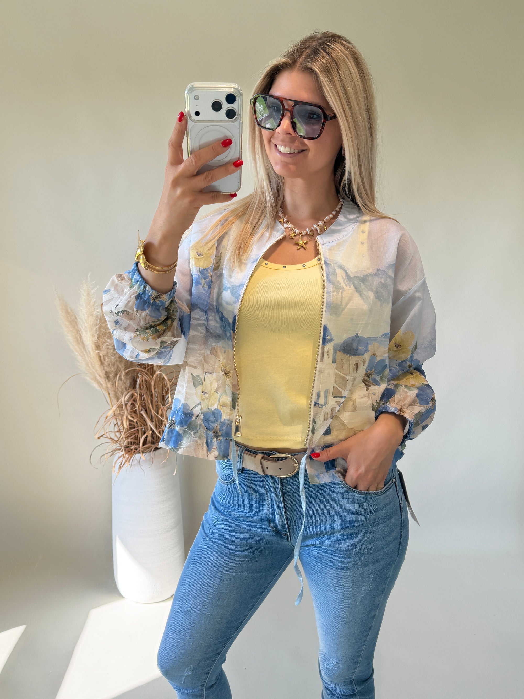 Jacke in Hellblau ( Bunt )