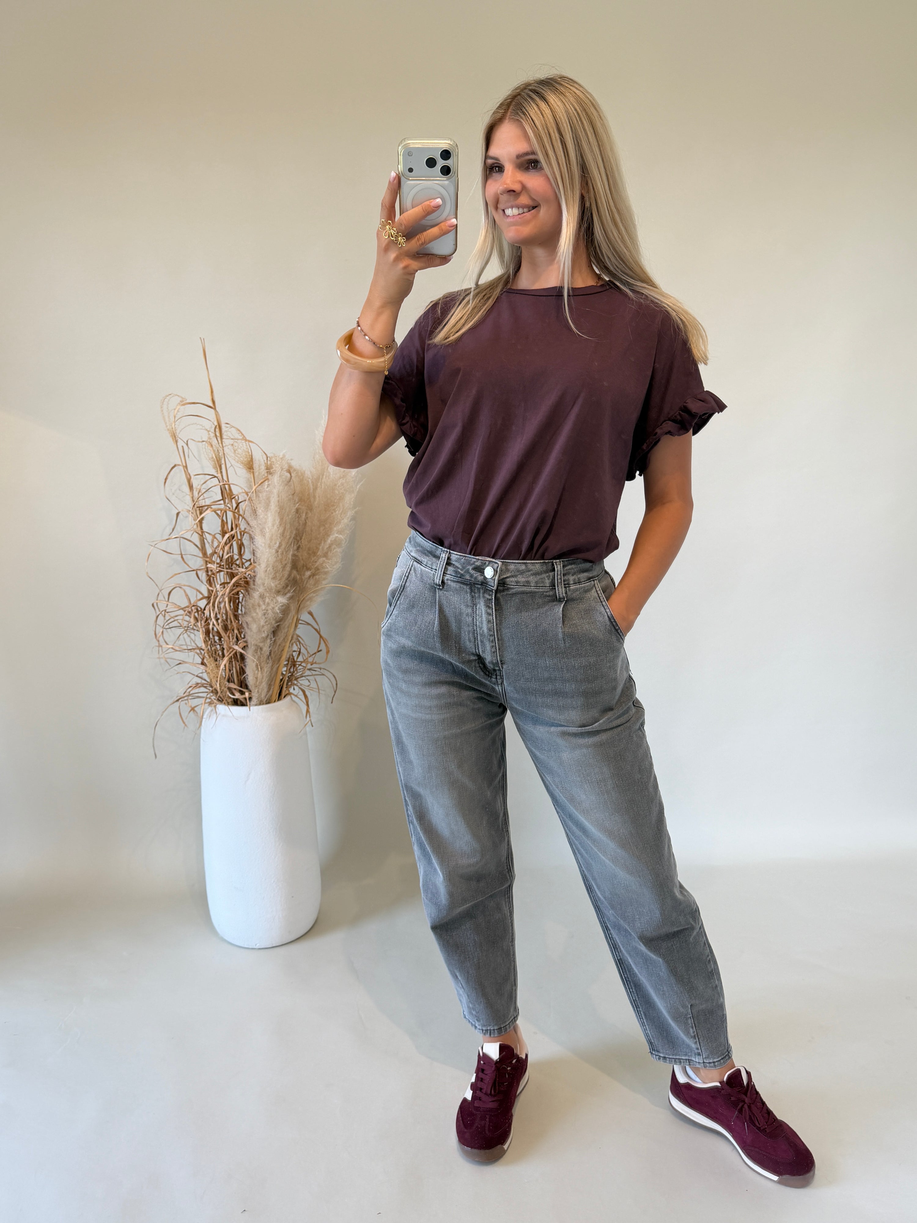 Ballon-Jeans in Grau