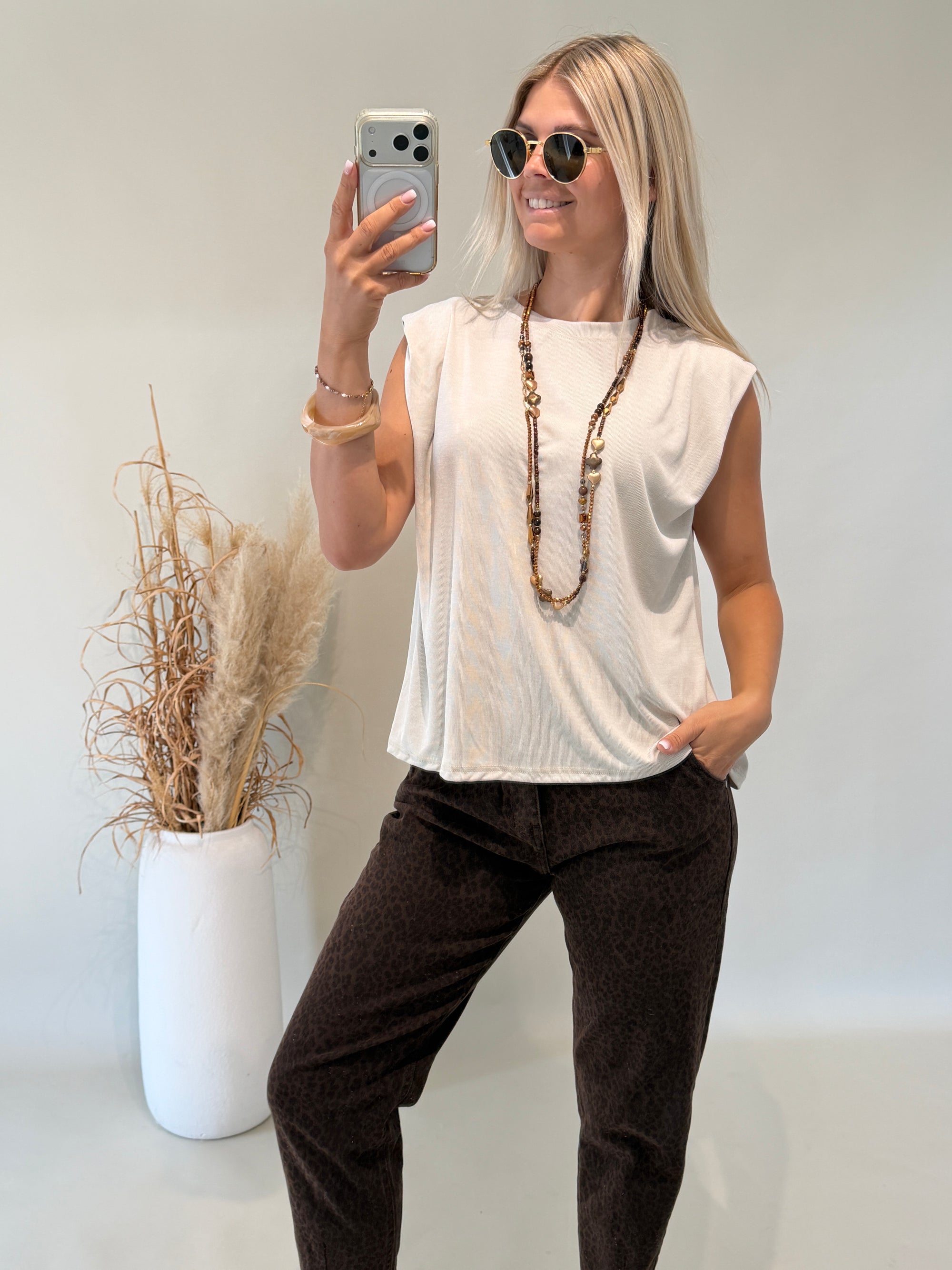 Kette in Braun mit Gold