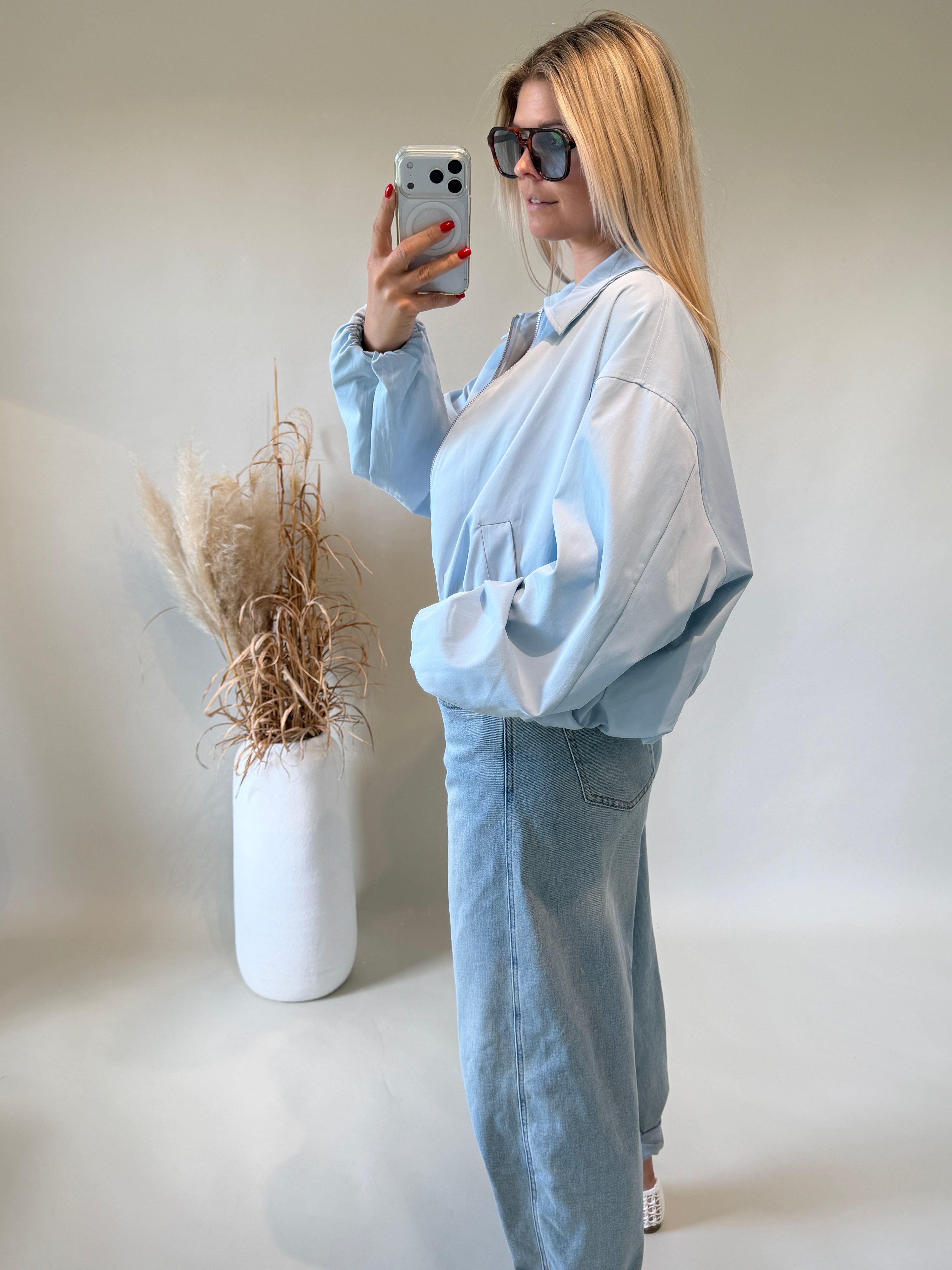 Jacke in Hellblau ( Ballon )