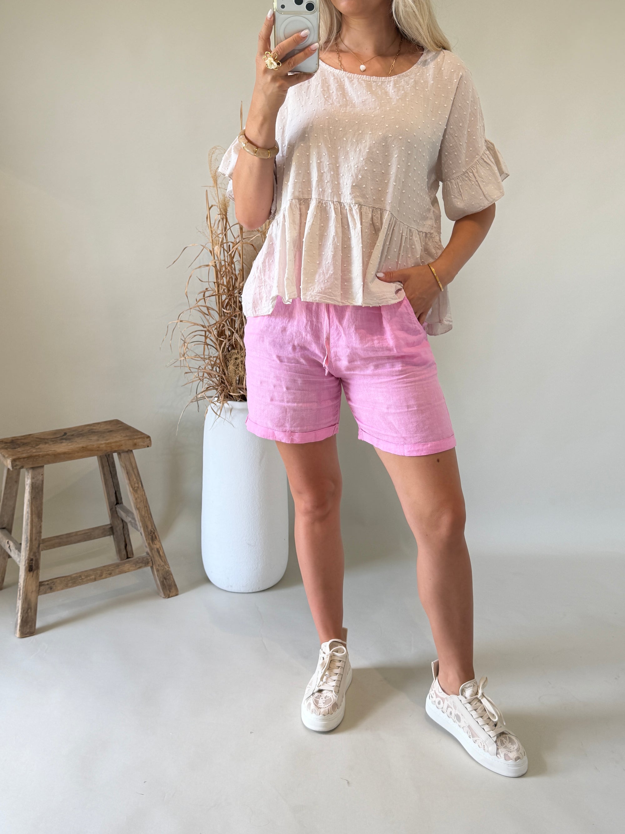 Hose (Kurz) in Rosa