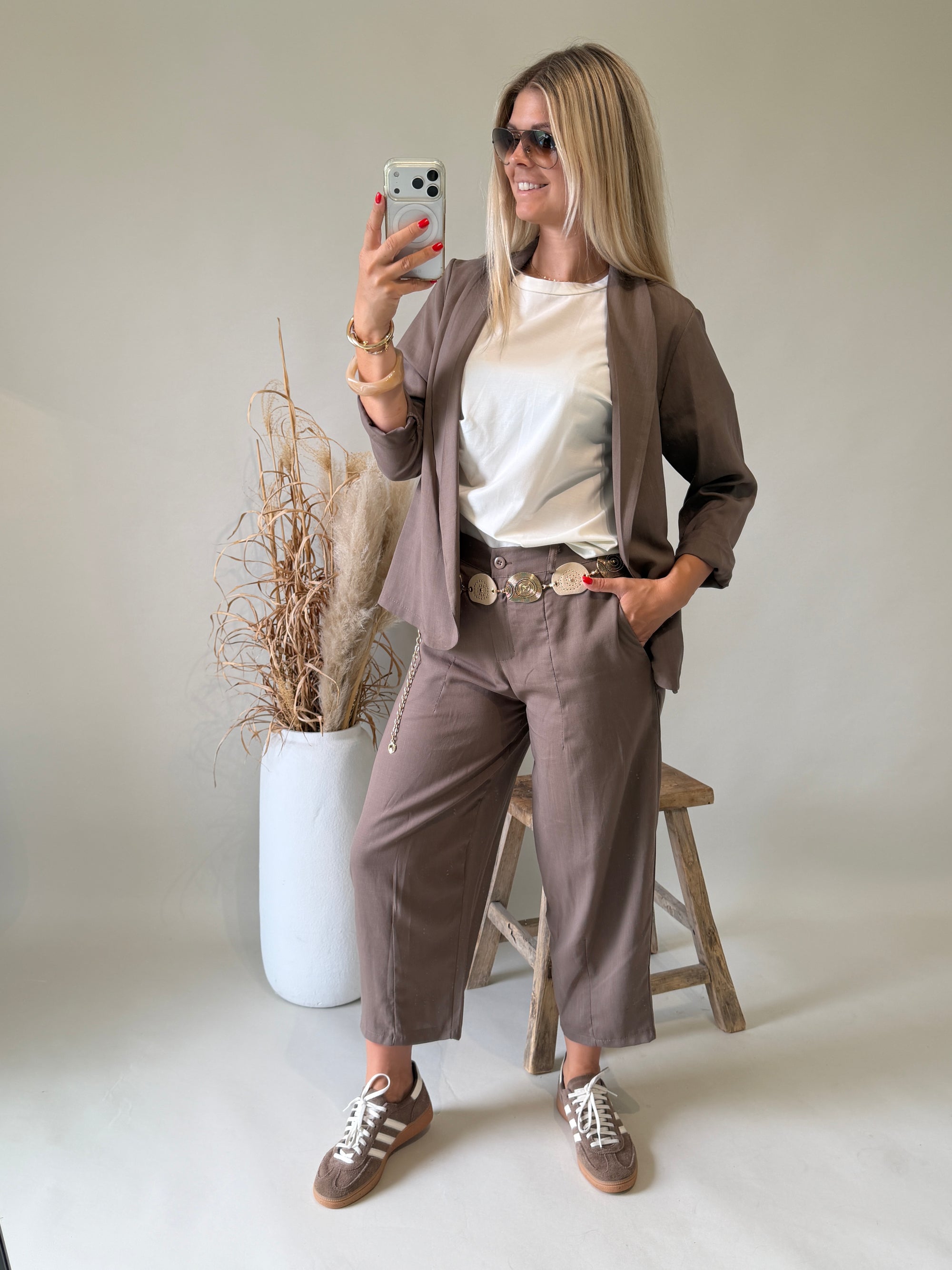 Jacke in Braun