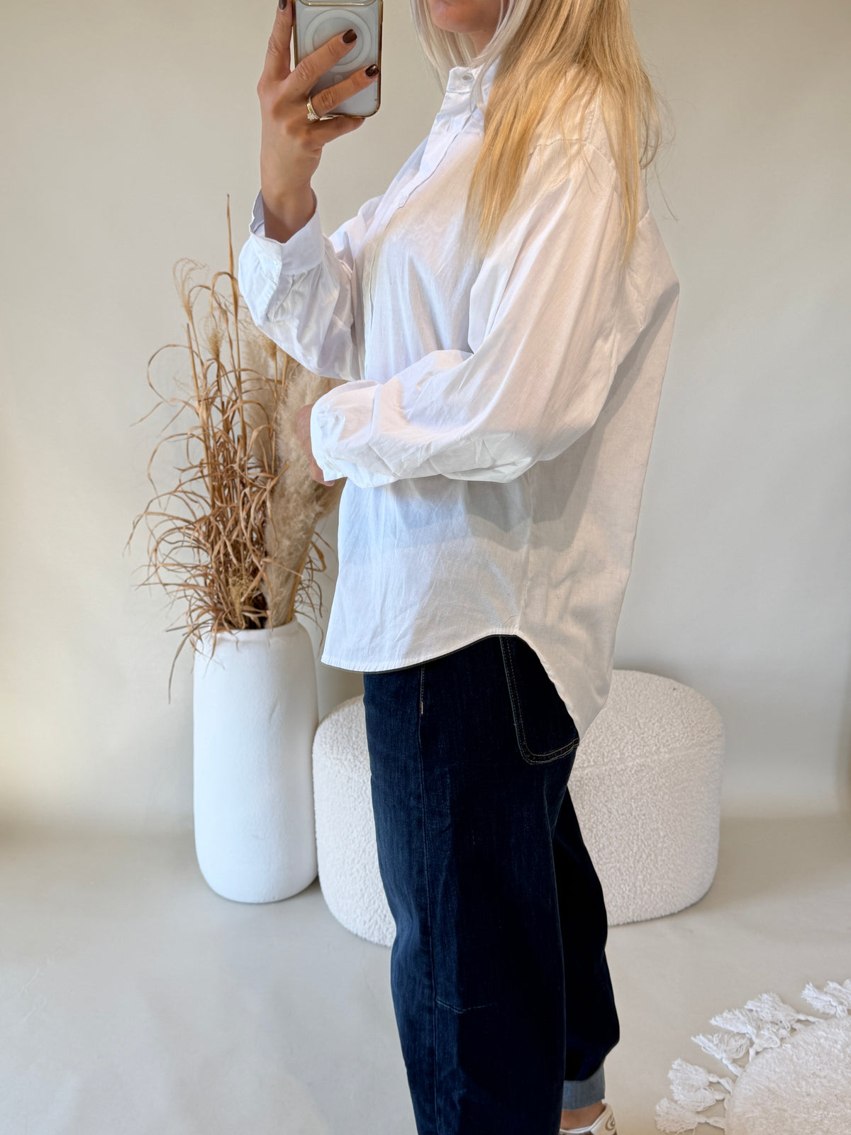 Bluse in Weiß