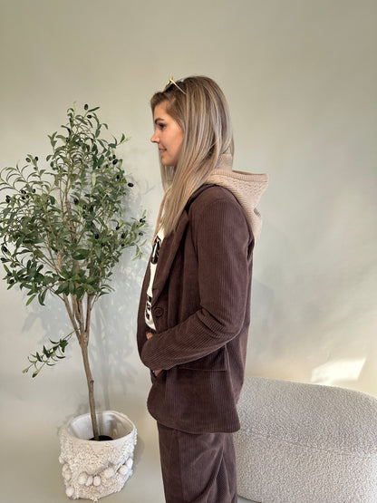 Blazer in Schokobraun ( Cord )