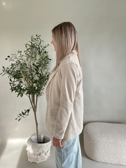 Blazer in Wollweiß ( Cord )