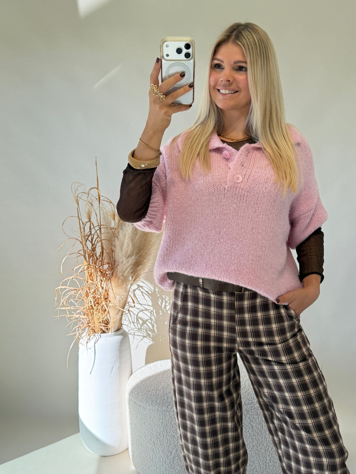 Pullover in Rosa ( Kurzarm )