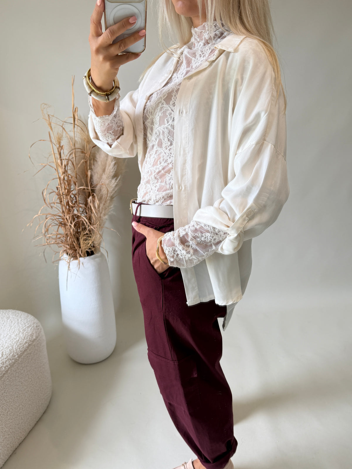 Bluse in  Sand ( langarm )