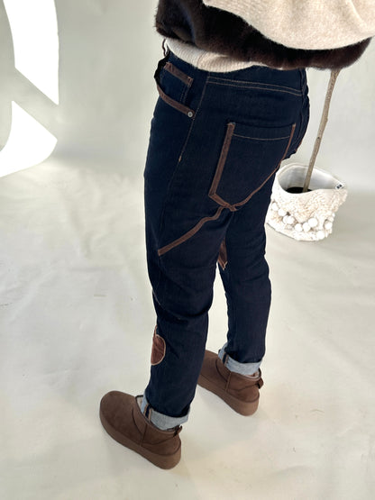 Jeans S. Woman mit Herz Applikation vorne