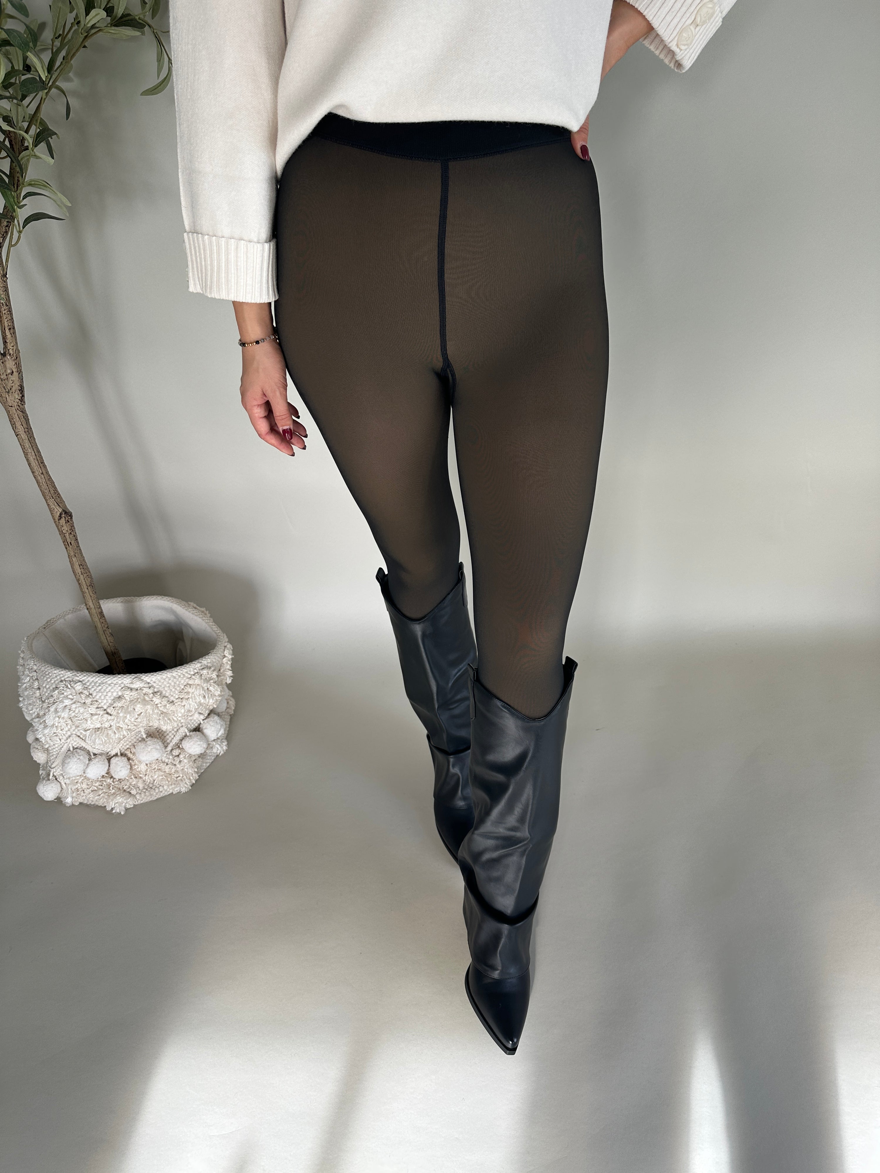 Leggings- Strumpfhose warm gefüttert