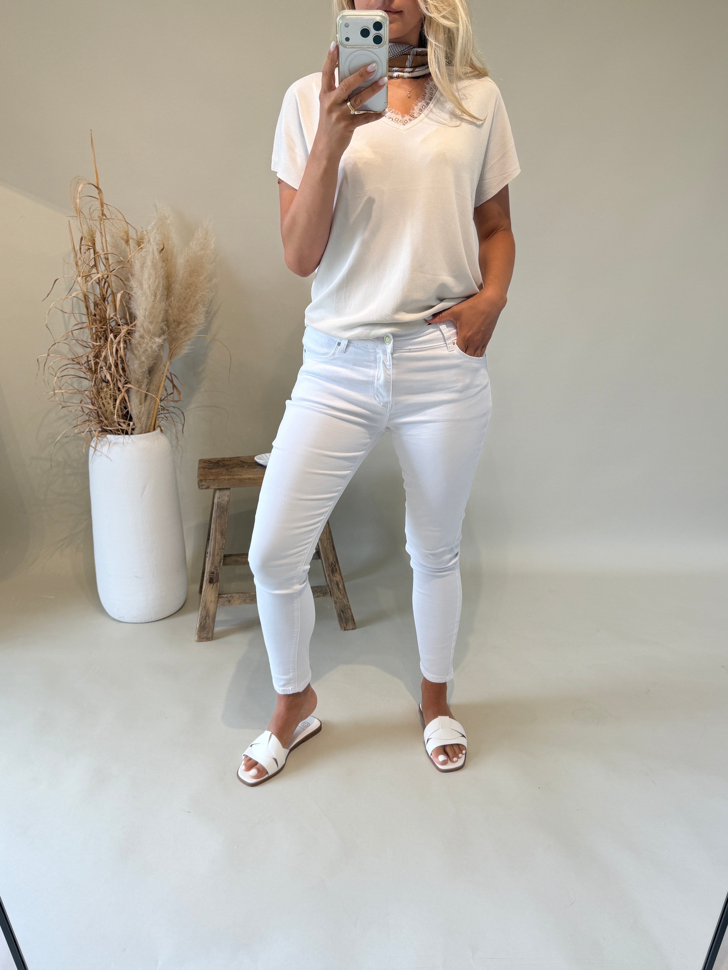 Jeans in Weiß ( PUSH UP )