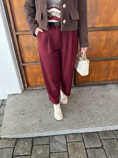 Balloon Hose in Burgundy