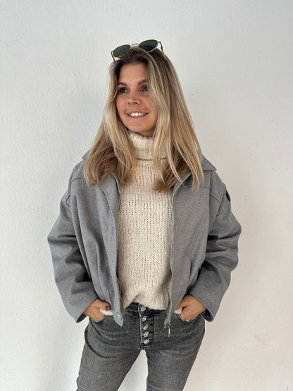 Balloon Jacke in Hellgrau