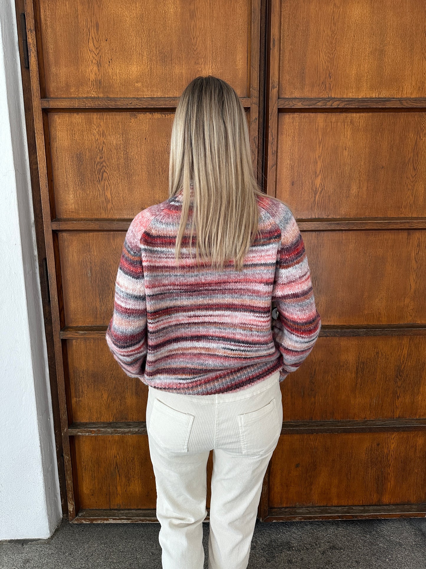 pullover in rosa (gestreift)