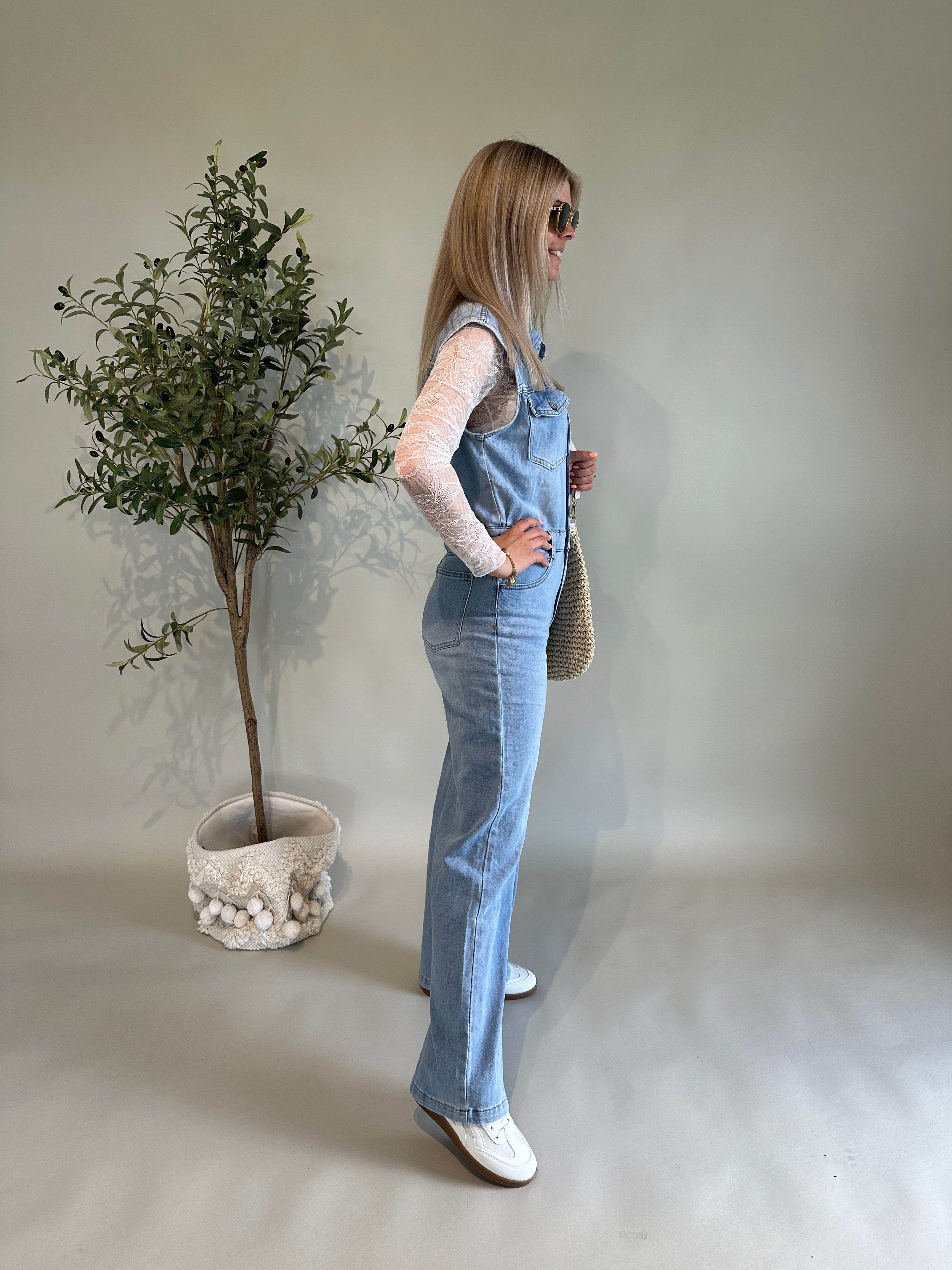 Jeans Overall Ärmellos