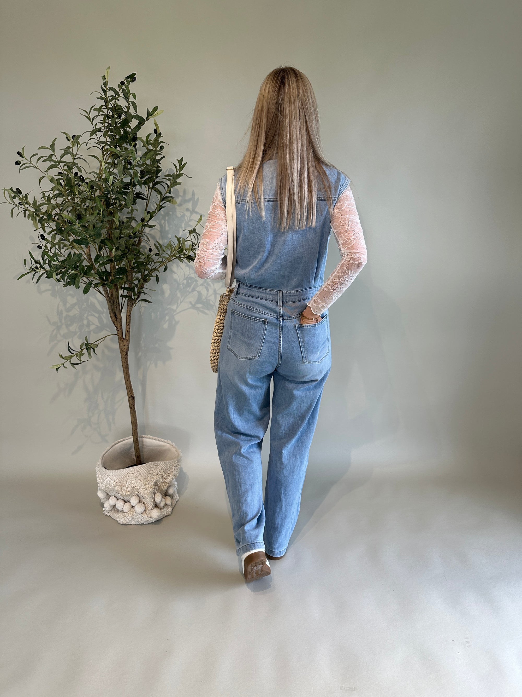 Jeans Overall Ärmellos