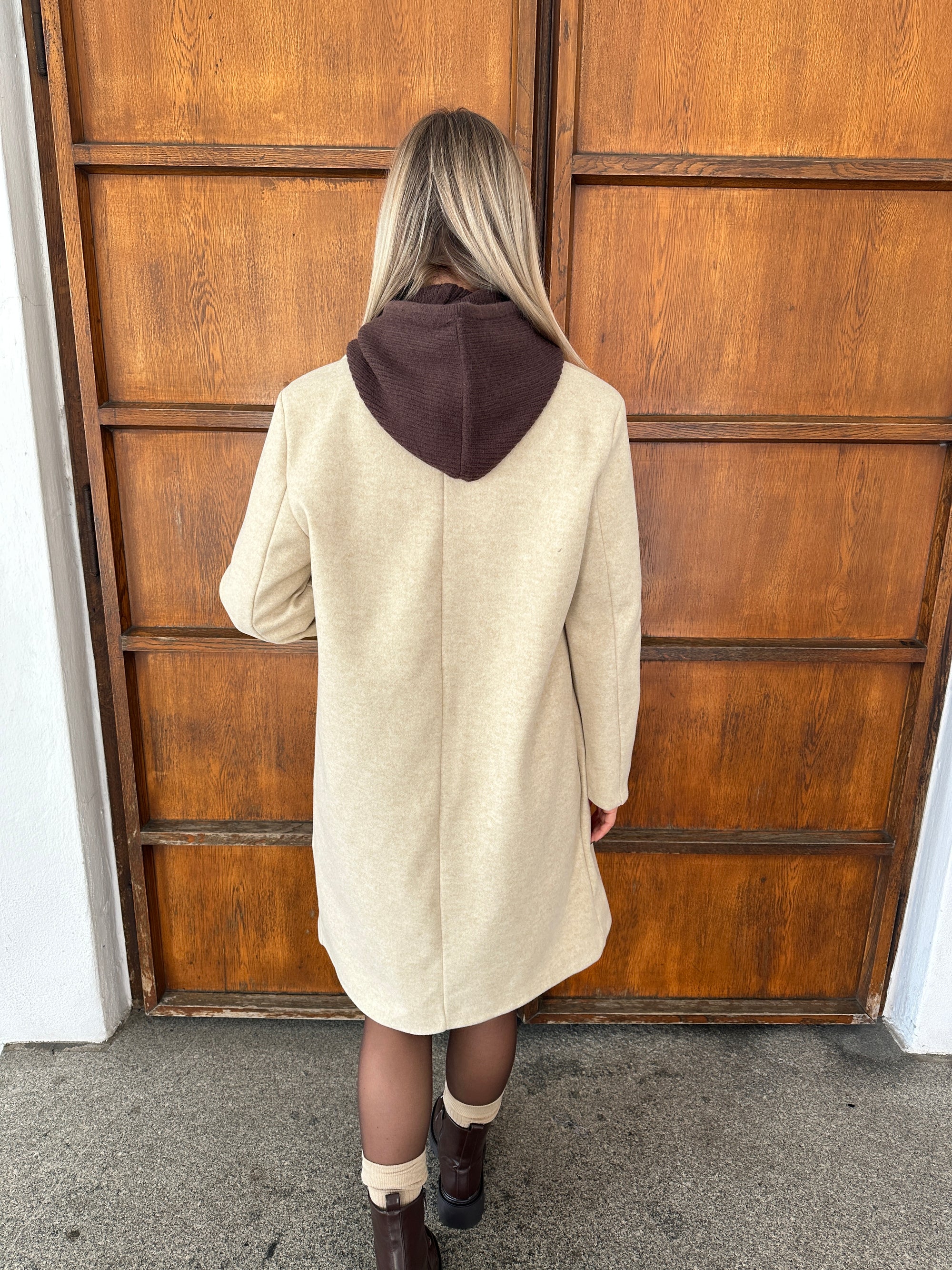 Kapuze in Schokobraun