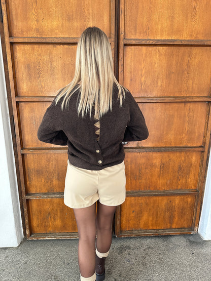 Pullover mit Schleifen am Arm