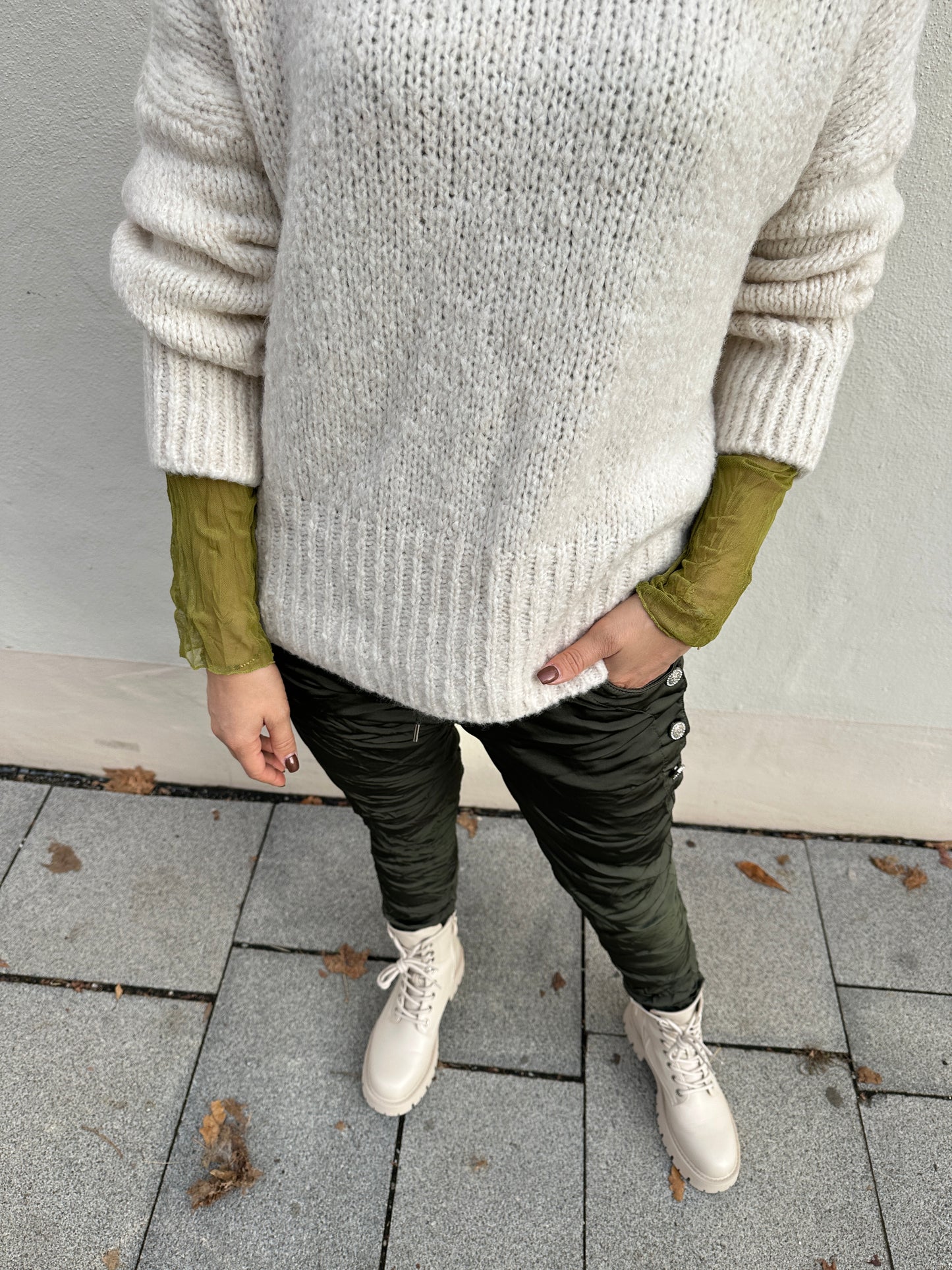 netzshirt in apfelgrün