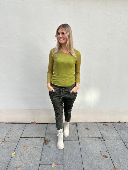 Netzshirt in Apfelgrün