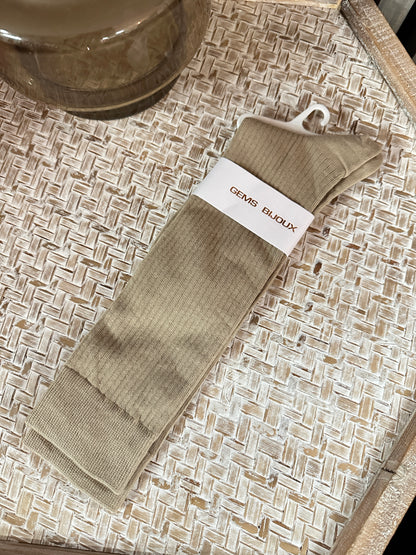 Stulpen (Socken) in Beige