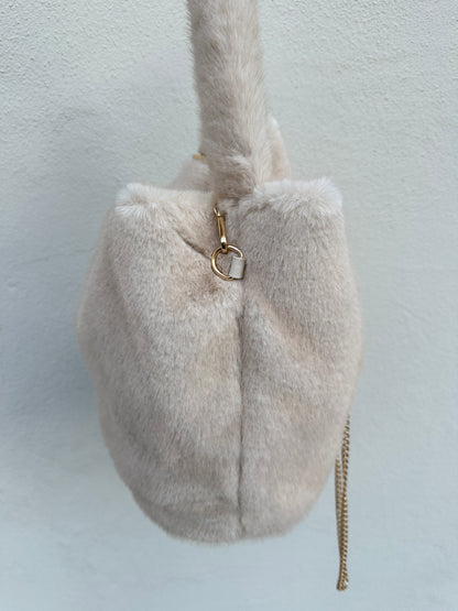 Fell-Tasche in Beige