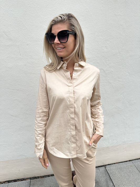 Bluse in Beige