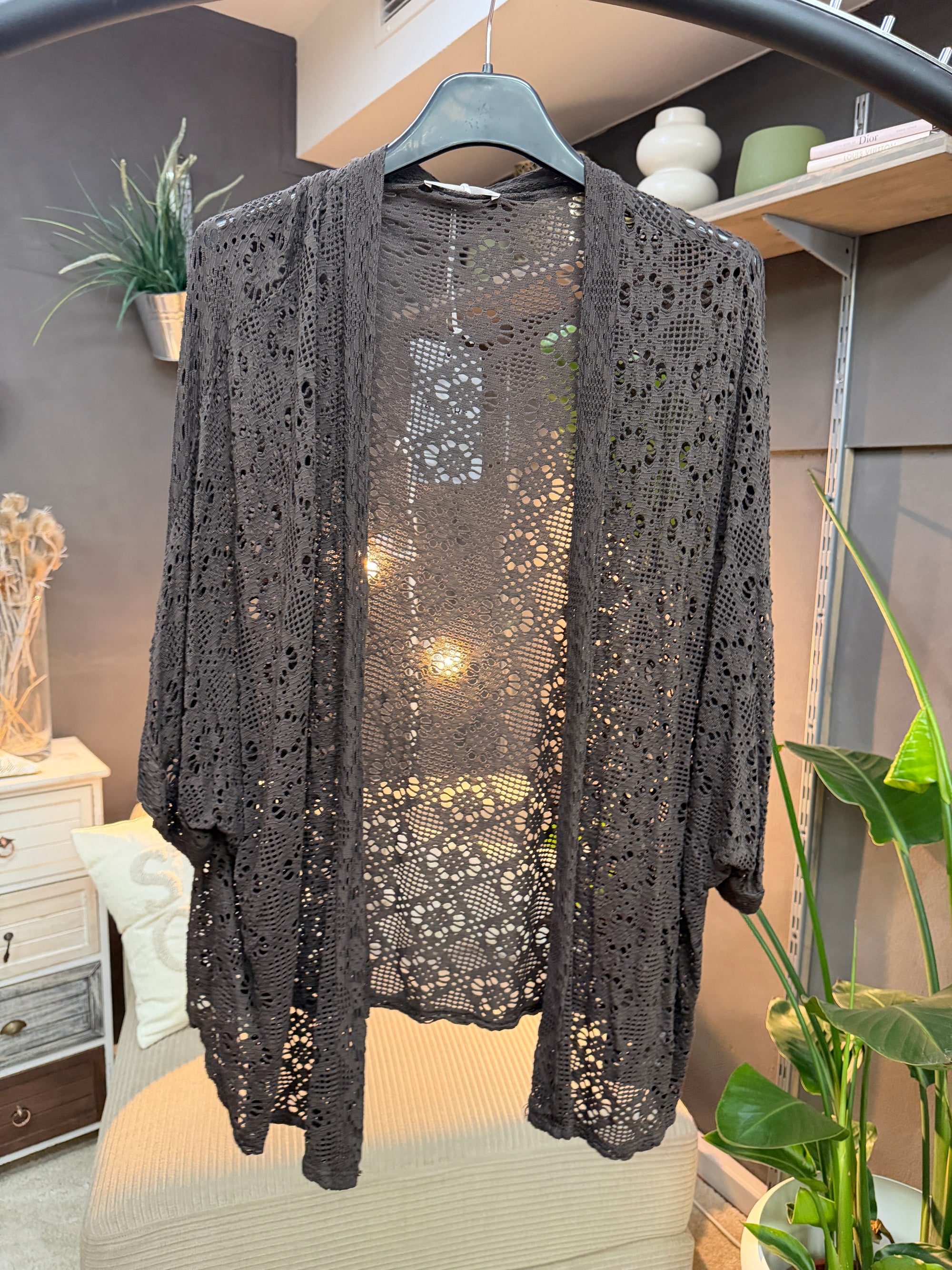 #5 Jacke in Schokobraun Boho