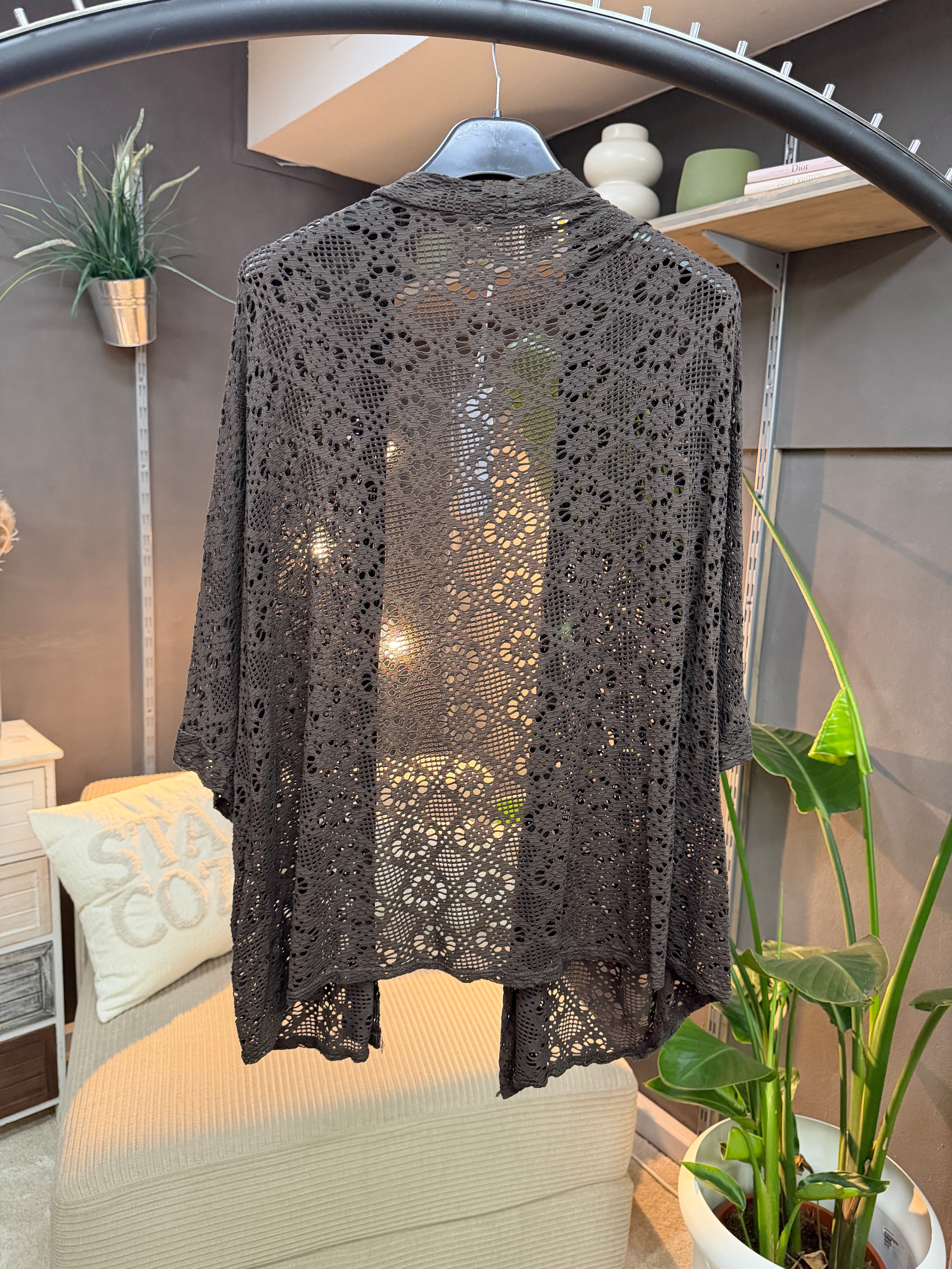#5 Jacke in Schokobraun Boho