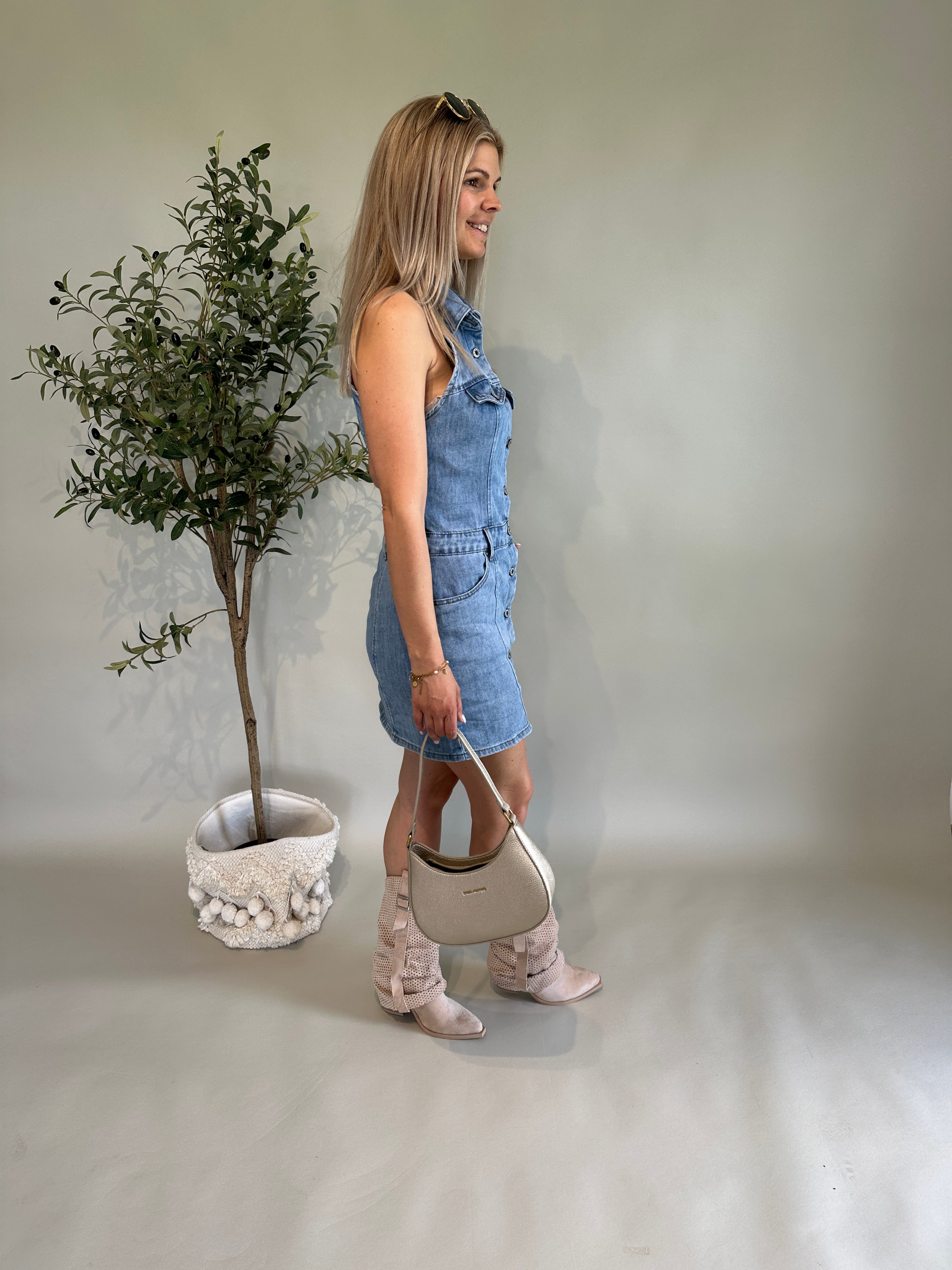 Stiefel in Beige
