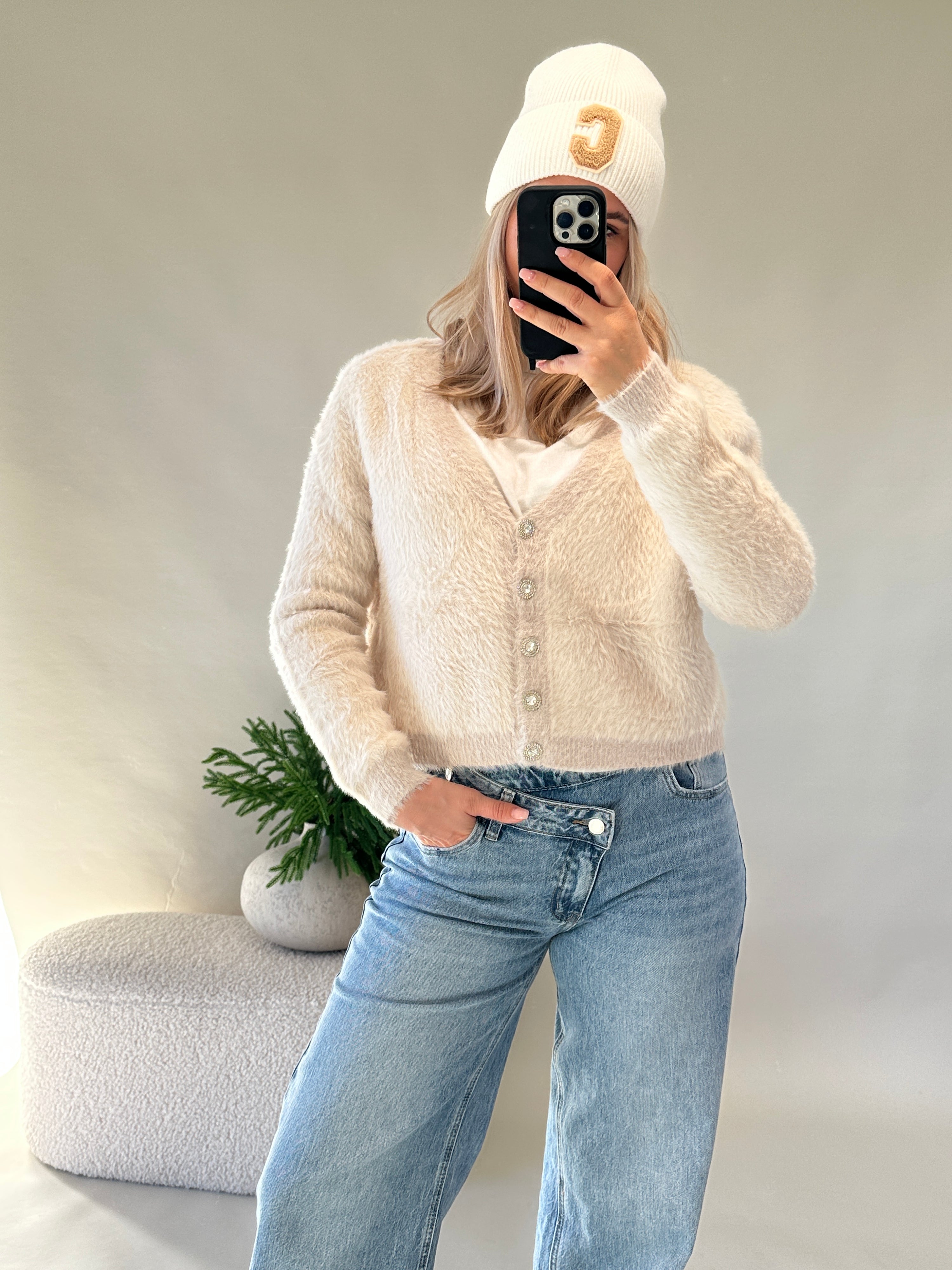 Jeans Wide Leg (Reißverschluß schief)