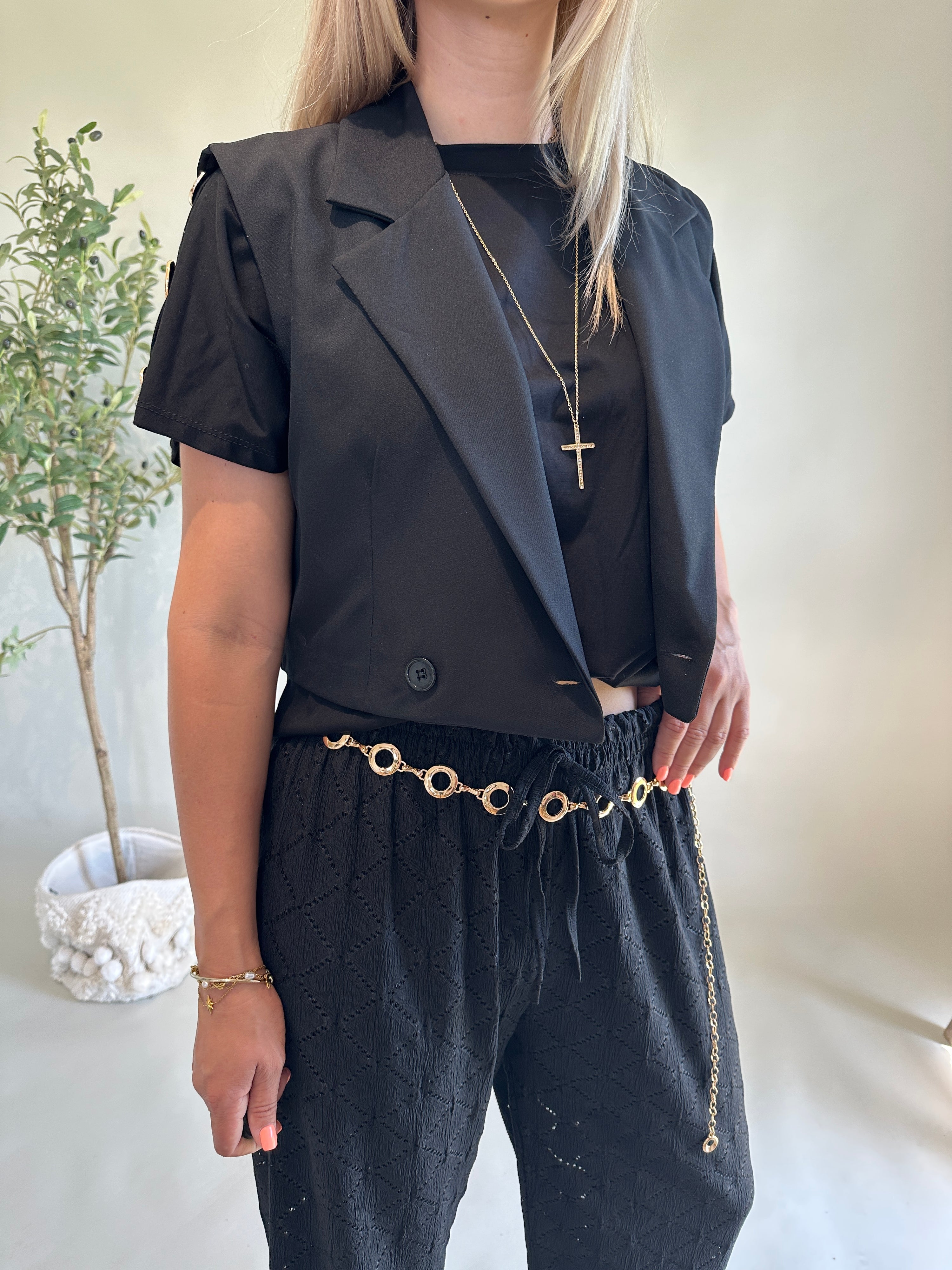 Blazerjacke in Schwarz