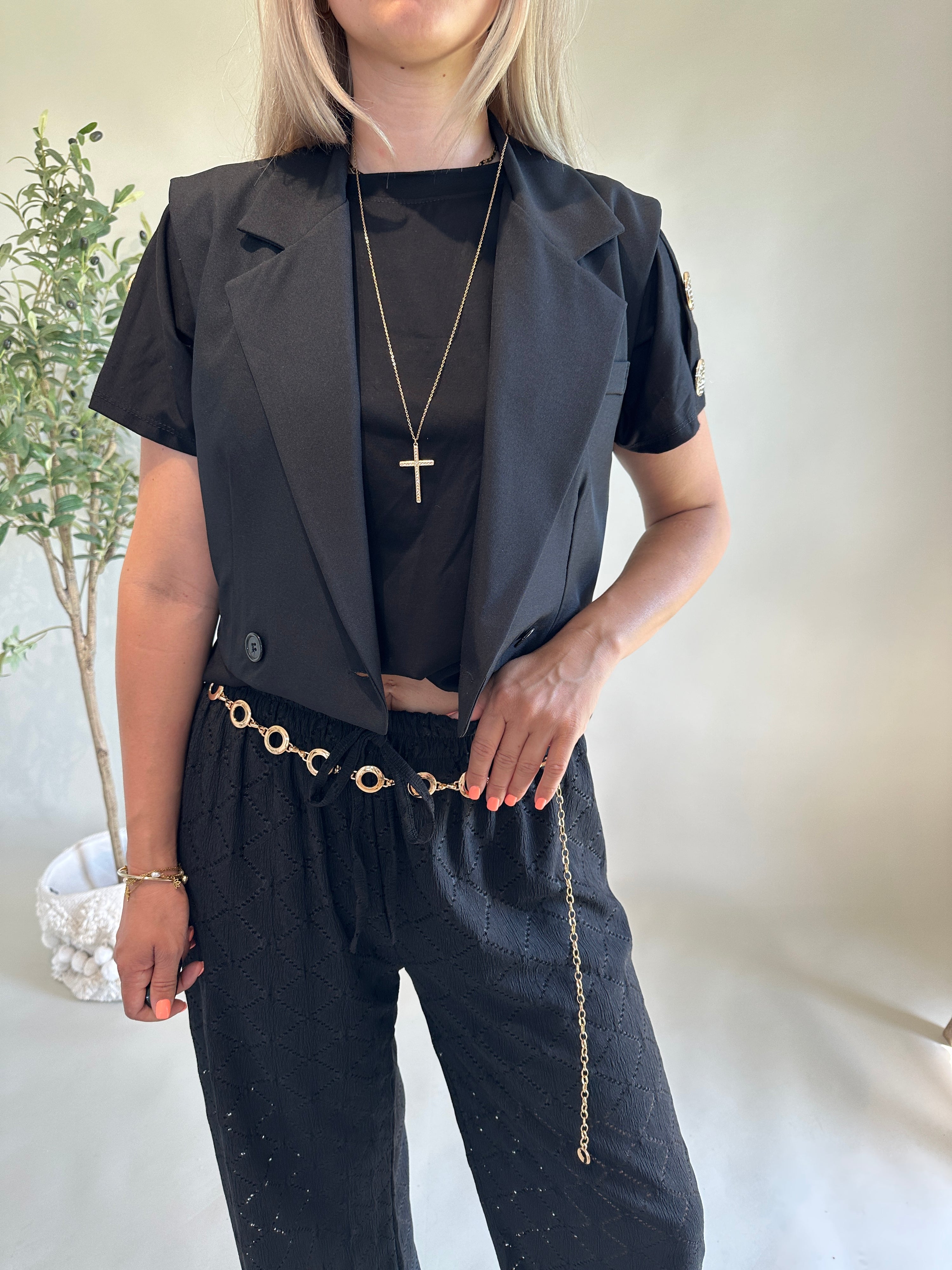 Blazerjacke in Schwarz
